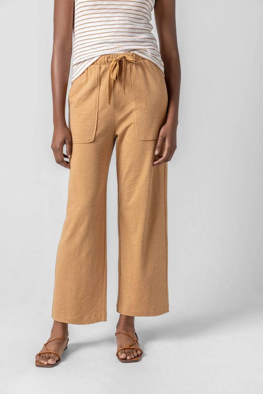 NEW LILLA P women's capri pants in teak